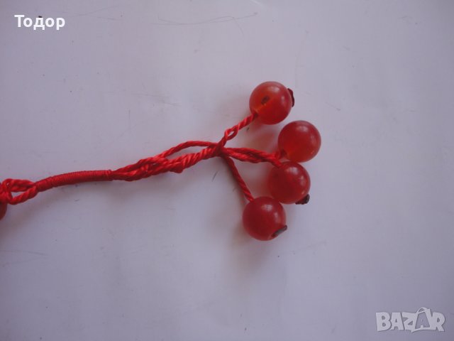 Стара червена броеница , снимка 3 - Колекции - 40165084