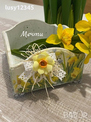 Панерче със слънчеви нарциси!, снимка 5 - Декорация за дома - 53399609