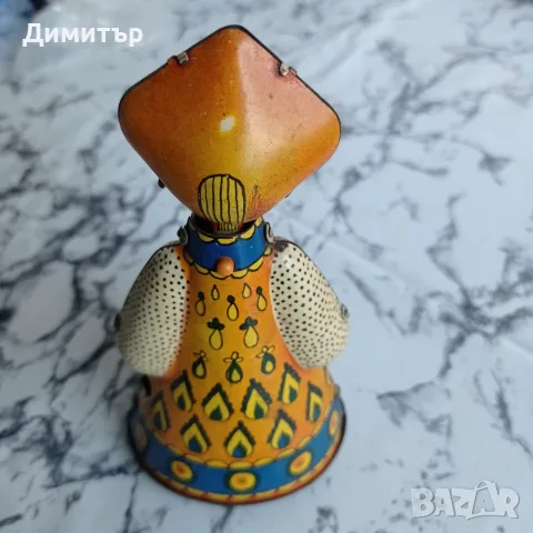 Ретро ламаринена играчка кукла „Аленушка“ – СССР, работеща, снимка 2 - Колекции - 56157892
