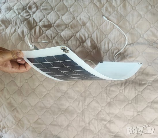Портативен гъвкав соларен панел с USB изход 2W за зареждане на смартфони и таблети, снимка 2 - Оригинални зарядни - 39214649