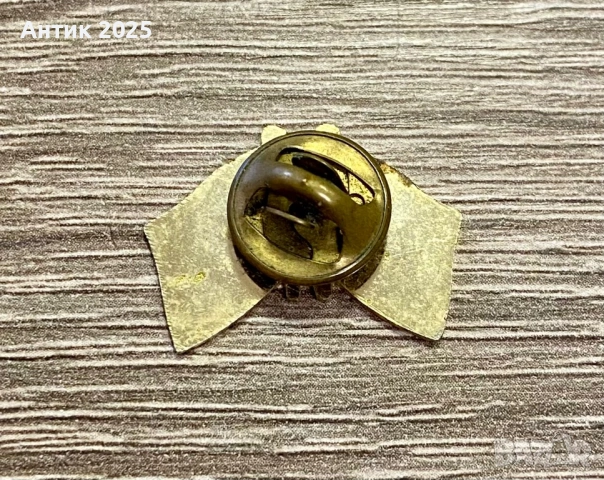 Значка „Дружба СССР – САЩ“ (флагове), месинг, 2 г, снимка 2 - Колекции - 53647823