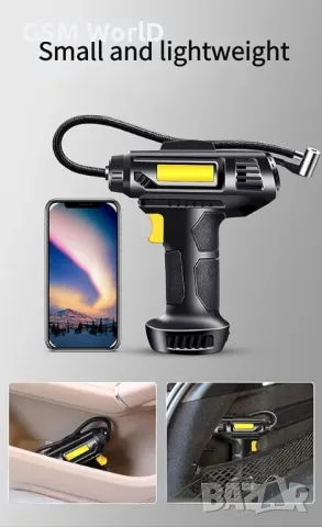 Безжичен въздушен компресор цифров, снимка 3 - Друга електроника - 49393547