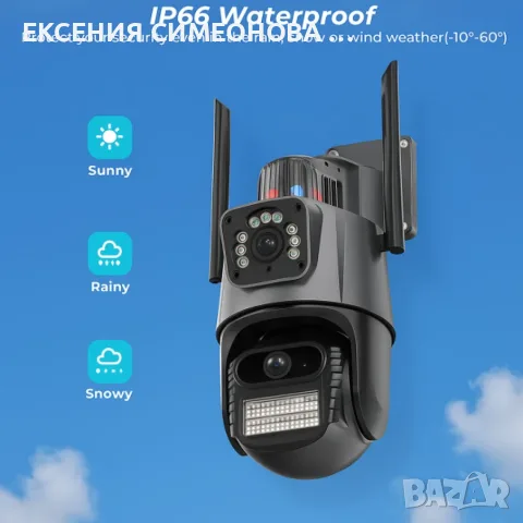 Смарт WiFi безжична камера 6 MPX + карта памет, снимка 4 - IP камери - 55970778