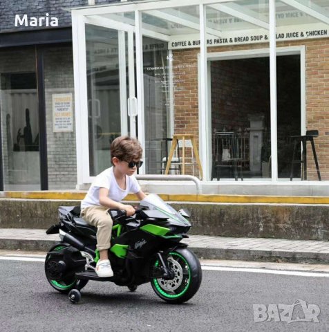 Акумулаторен МОТОР Ninja Duo 12V меки гуми с Кожена седалка, снимка 2 - Детски велосипеди, триколки и коли - 34368484