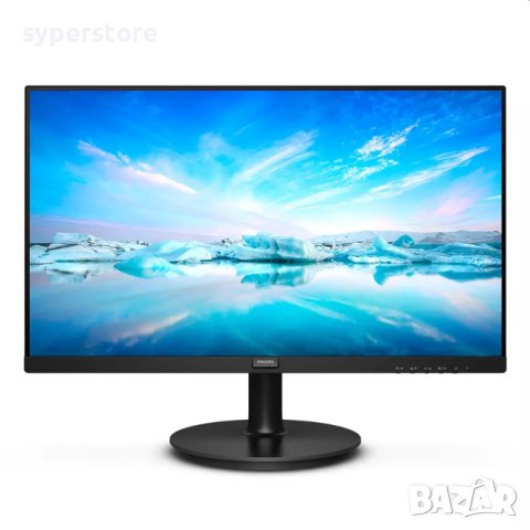 Mонитор 23.8" PHILIPS 241V8L (1920x1080) VA WLED, 75Hz, 4ms GtG, 250cd/m2, 3000:1, Mega Infinity DCR