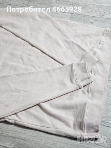 Мъжка блуза Adidas бежова спортна блуза с дълъг ръкав, снимка 3 - Блузи - 52816423