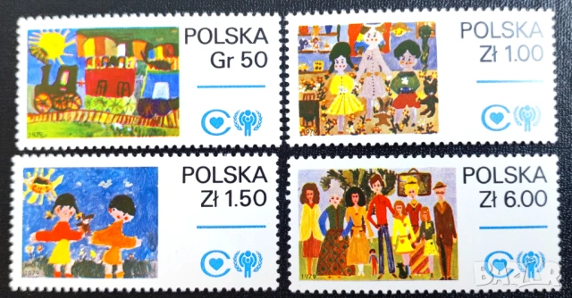 Полша, 1979 г. I лот - марки на тема самолети, изкуство, спорт, риби, папа, кораби, личности и др., снимка 2 - Филателия - 53304518