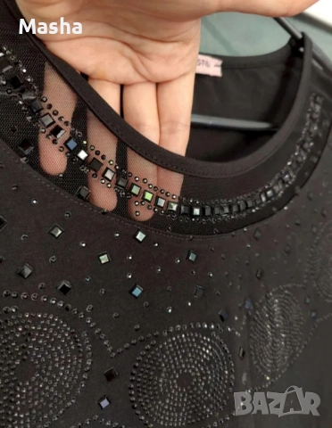 Елегантна блузка с декорации S/M