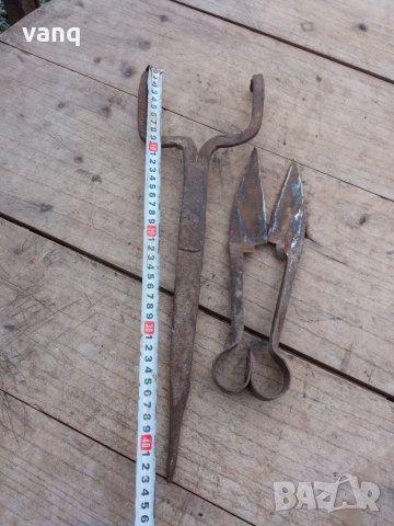 Кована ножица, снимка 3 - Антикварни и старинни предмети - 36005682