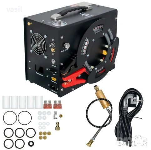 TUXING PCP Компресор 300 Bar 30MPa – 220V – За бутилки до 6L – Въздушно охлаждане, снимка 2 - Въздушно оръжие - 53666186