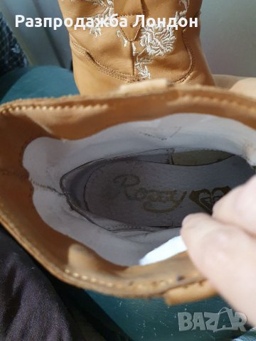 Боти кожа естествена Roxy,р37, снимка 6 - Дамски боти - 34484470