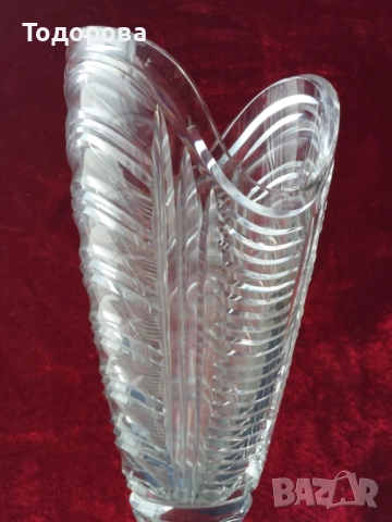 Авторски Кристални вази и кана със сребърен обков,среро 900/чаша,кана/, снимка 11 - Вази - 52017802