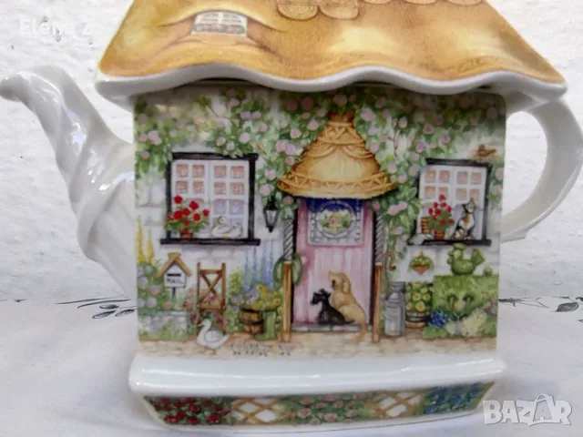 Симпатичен малък чайник Sadler Rose Cottage, снимка 10 - Аксесоари за кухня - 56046242