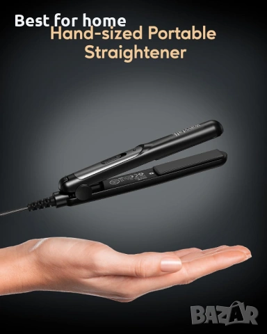 Мини преса за коса Wavytalk с керамика 0.7 инча, снимка 3 - Друга електроника - 53344231