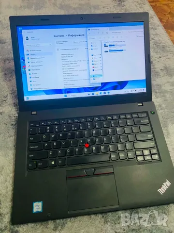 Продавам ThinkPad L460 -i3 -6100U -2,3GHz с батерия над 3 часа, снимка 2 - Лаптопи за работа - 55911758