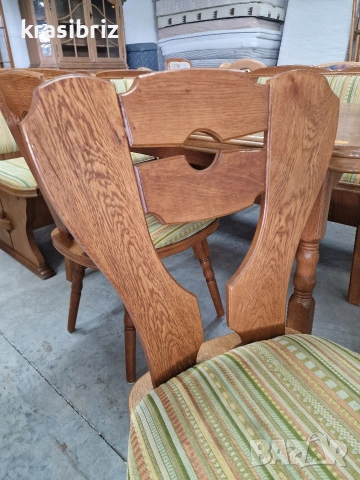 К-т Масивен Кухненски Ъгъл с Разтегателна Трапезна Маса с 2 броя Стола-внос от Германия!, снимка 8 - Други - 53560397