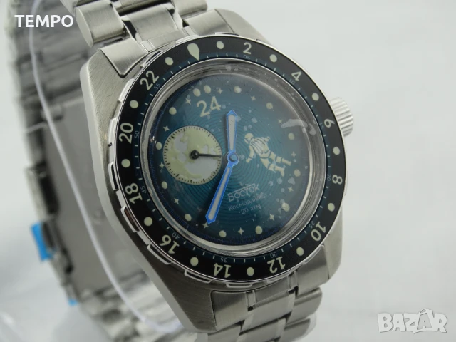 ВОСТОК АМФИБИЯ АВТОМАТИЧЕН ref: 14038Б - “КОСМОДАЙВЕР” - “LUNA DUDE” 1 - 24 ЧАСА - ЛИМИТИРАН 2000 бр, снимка 9 - Мъжки - 51304499