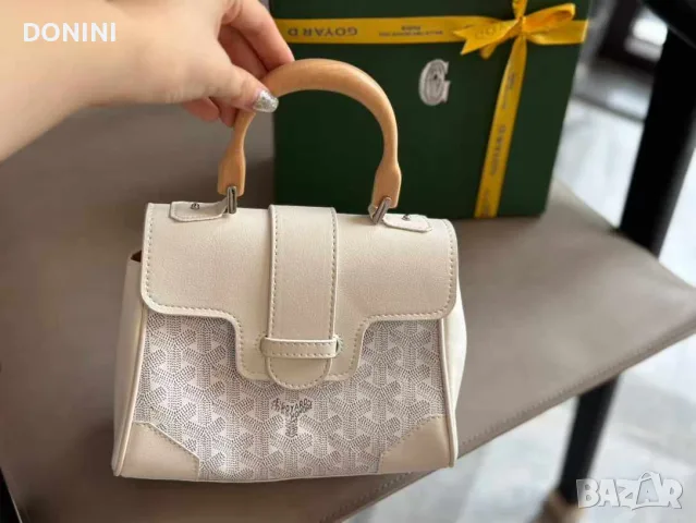 Goyard  Дамска чанта, кожа, снимка 12 - Чанти - 56267466
