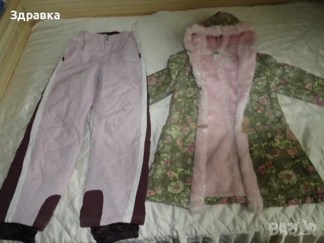 Уникален зимен дизайнерски кожух за момиче до 152см ръст