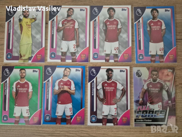 Topps Premier League 25/26 - базови, инсърти и паралели на отборите