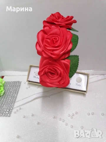 Китка за глава, вариант 25, снимка 5 - Шноли, диадеми, ленти - 53488909