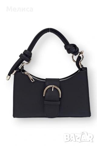 Малка дамска кожена чанта с цип, голямо разнообразие от цветове