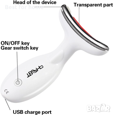 TBPHP Електрически стягащ масажор за лице и шия, снимка 2 - Масажори - 51455509