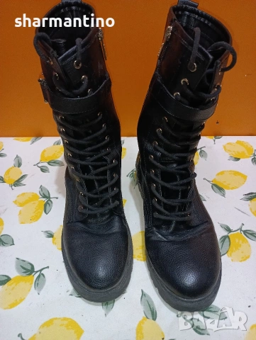 Guess Oriss N 37 Кубинки кожени, снимка 6 - Дамски боти - 53330742