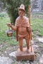 Красива Стара Дървена Фигура от Естествено Дърво / Германия , снимка 1