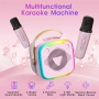 Караоке колона с 2 безжични микрофона Преносима Bluetooth Високоговорител, снимка 7