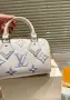 Louis Vuitton Дамска Бяла Малка Чанта С Къса И Дълга Дръжка Код DST79, снимка 3