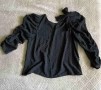 Черна блуза с 3/4 ръкави ZARA, снимка 1