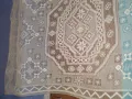 Винтич ръчно плетена покривка за легло филе дантела, снимка 8
