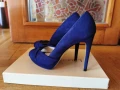 Обувки висок ток, Karen Millen, 38 номер, НОВИ, Navy Blue цвят, снимка 1