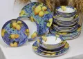 Сервиз за храна от 24 части "Лимони" , снимка 2