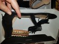 Дамски сандали естествена кожа черно и златно ESMARA, снимка 9