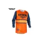 Fly racing джърси kinetic era orange navy мотокрос фанелка, снимка 2