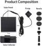 Нов лотос Соларна водна помпа 1.2W фонтан с 5 дюзи за градина/езерце, снимка 4