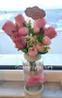 🌹Ръчно декорирана ваза с рози 🥀, снимка 4