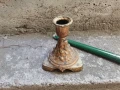 Стар бронзов свещник, снимка 3