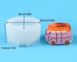 3D Бус Автобус силиконов молд форма гипс сапун смола свещ, снимка 4