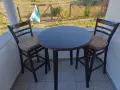 Бар маса,2 бар стола и лампа, снимка 6