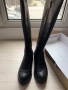 Черни ботуши от естествена кожа номер 39 , снимка 1 - Дамски ботуши - 44618486
