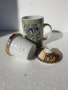 Порцеланова чаша за чай ,с допълнителен съд за запарка и капак, снимка 4
