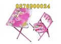 ПРОМО! Детска масичка със столче Барби Маса със стол Barbie, снимка 1 - Мебели за детската стая - 44339516