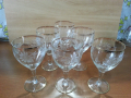 Ретро кристални чаши художествена гравюра , снимка 7
