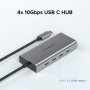 PULWTOP 4 порта 10G USB C ХЪБ за Mac,iMac,iPad и USB C лаптоп, снимка 7