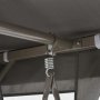 Градинска люлка със сенник, антрацит, 220x160x240 см, стомана, снимка 8