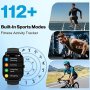 Нов Aptkdoe Smart Watch/Фитнес смарт часовник за мъже жени. Водоустойчив iOS Android, снимка 5