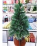 Коледна елха с бели заскрежени връхчета. С пластмасова стойка за 60 и 90см, всички останали са с мет, снимка 2